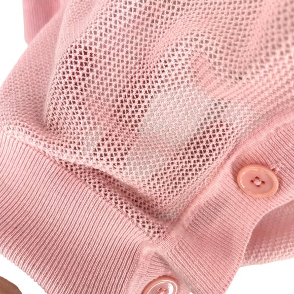 AG Adriano Goldschmied Cameron Cardigan Prism Pink Open Knit Size Small - Picture 9 of 11